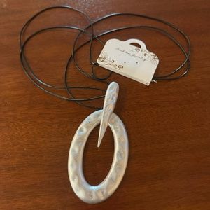 Silver Circle Adjustable Necklace